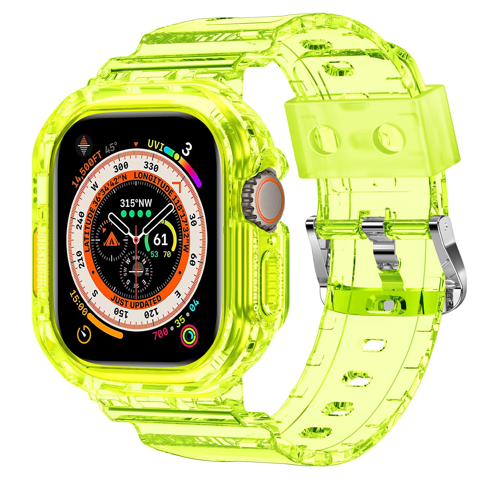 XYF Compatible for Crystal Clear Apple Watch