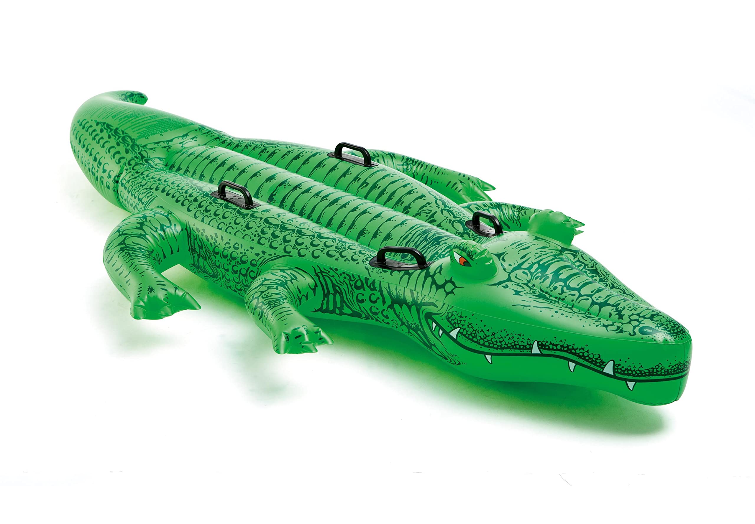 Photo 1 of INTEX Giant Gator Inflatable Pool Float: Animal Pool Toy for Kids – 2 Heavy-Duty Handles – 176lb Weight Capacity – 80" x 45" – for Ages 3+