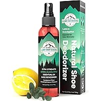 Shoe Deodorizer & Odor Eliminator Spray - Natural Shoe Smell Eliminator by Lumi Outdoors - Extra Strength Eucalyptus Lemongra