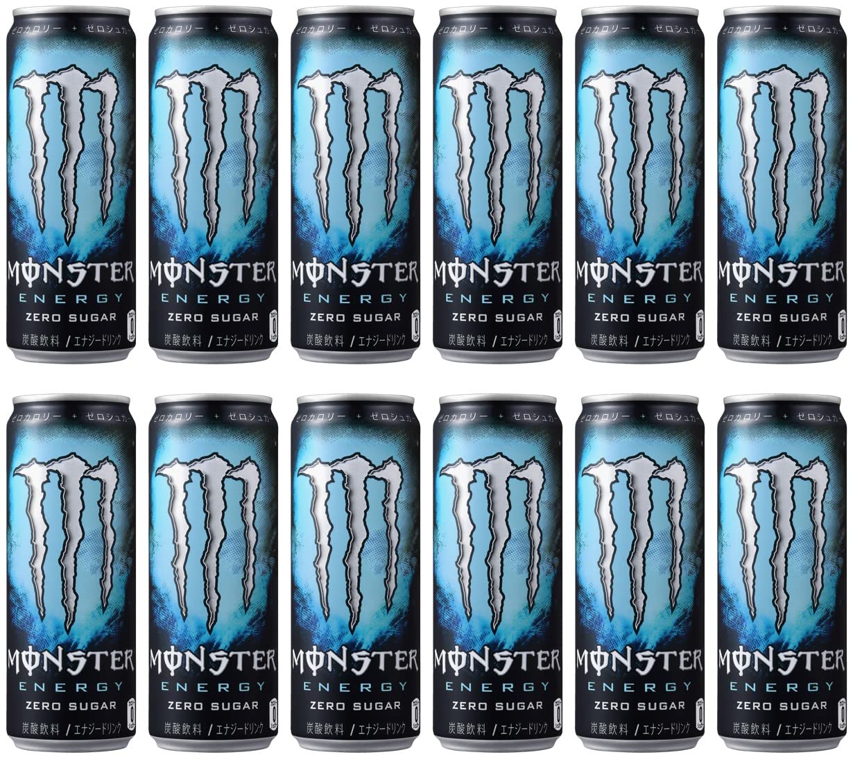 【Amazon.co.jp 限定】 モンスター アサヒ飲料 エナジー ゼロシュガー 355ml×12本 [エナジードリンク]商品画像