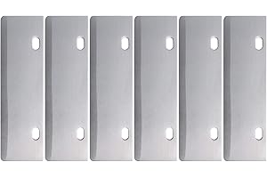 BOLEXINO Grill Scrapers Blade Replacement Heavy Duty Rust Grill Blades Outdoor BBQ Tools & Accessories Blades (6 Pack)