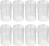 JTOOYS 8 Pack Aluminum Gutter Guards Expandable Filter Strainer 2-4 inch view 1