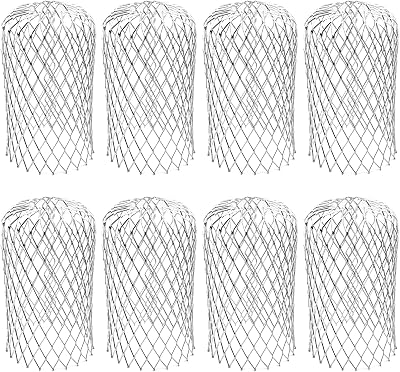 JTOOYS 8 Pack Aluminum Gutter Guards Expandable Filter Strainer 2-4 inch