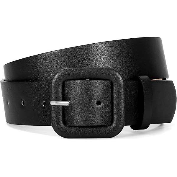 Allegra K PU Leather Belts for Women Metal Pin Buckle 2  display picture 2