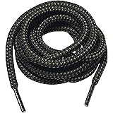 3 Pairs Heavy Duty Round Boot Laces Shoelaces for Hiking Walking Construction Safety Work Boots Shoes