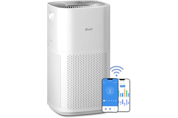 LEVOIT Air Purifiers for Home Large Room, Covers Up to 3175 Sq. Ft, Smart WiFi and PM2.5 Monitor, Hepa Filter Captures Partic