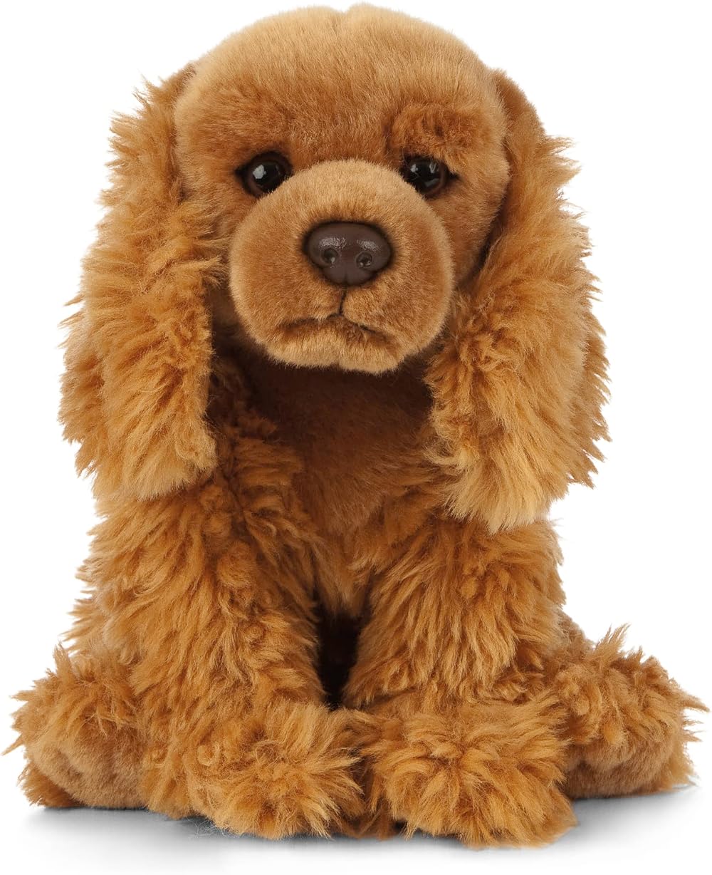 Living Nature Cocker Spaniel Plush Toy 22cm Realistic Cuddly Dog