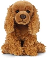 Living Nature Cocker Spaniel Plush Toy 22cm Realistic Cuddly Dog
