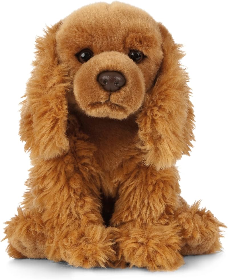 Living Nature Cocker Spaniel Plush Toy 22cm Realistic Cuddly Dog