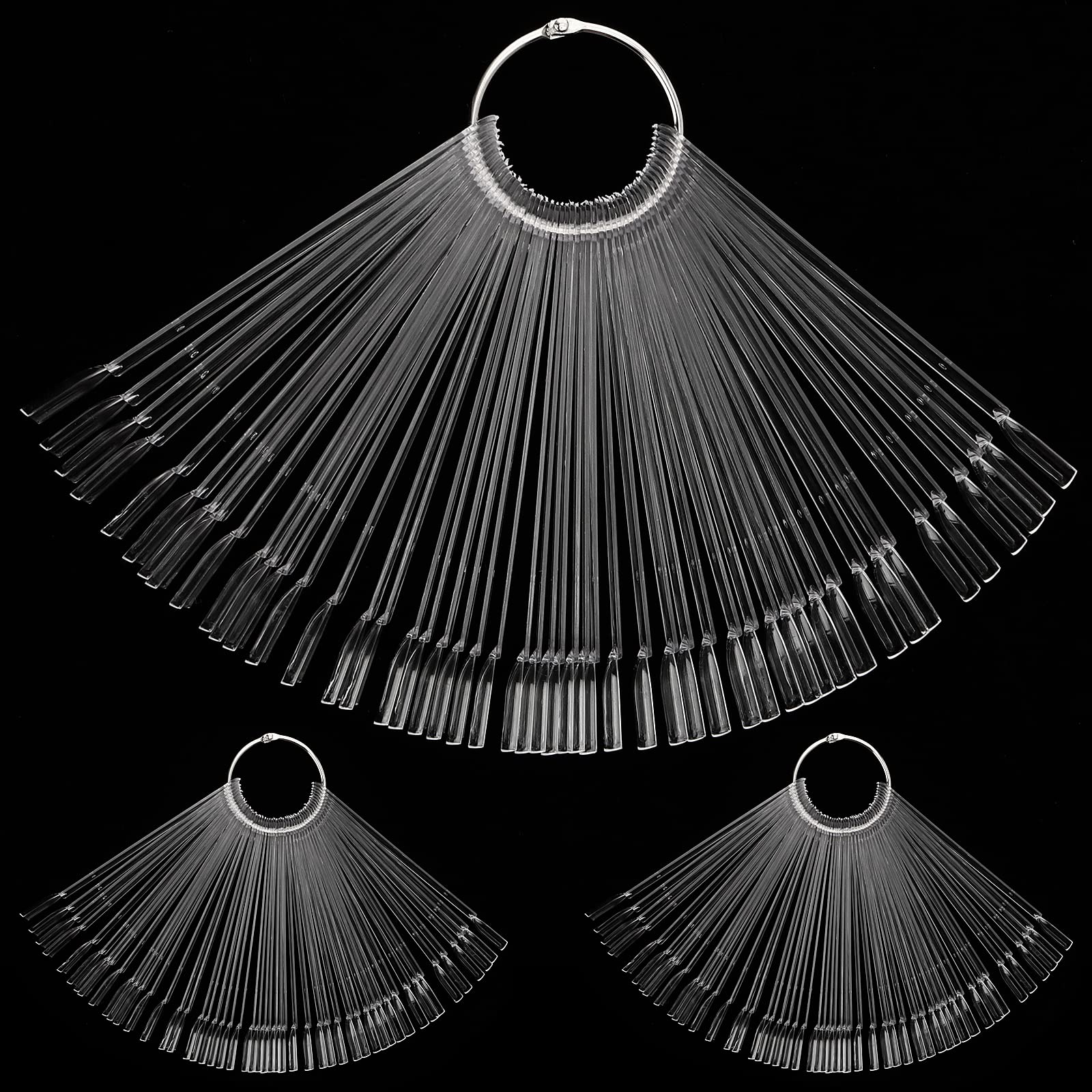 PINGEUI Pack of 400 Nail Displays, Presentation Tips, Nail Polish Display Colour Fields, Display Nail Tips for Nail Salon Colour Ring Practice, DIY Nail Art