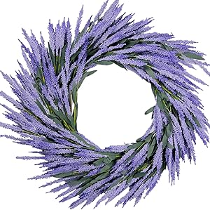 idyllic Lavender Wreath Wedding Decoration Purple 26