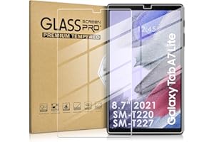 【2-PACK】DETUOSI Screen Protector for Samsung Galaxy Tab A7 Lite 8.7" 2021 (SM-T220/T227U/T225),Ultra-Clear/Case Friendly/Touch Sensitive/Bubble Free/Anti-Scratch Mica Galaxy Tab A7 Lite Tempered Glass