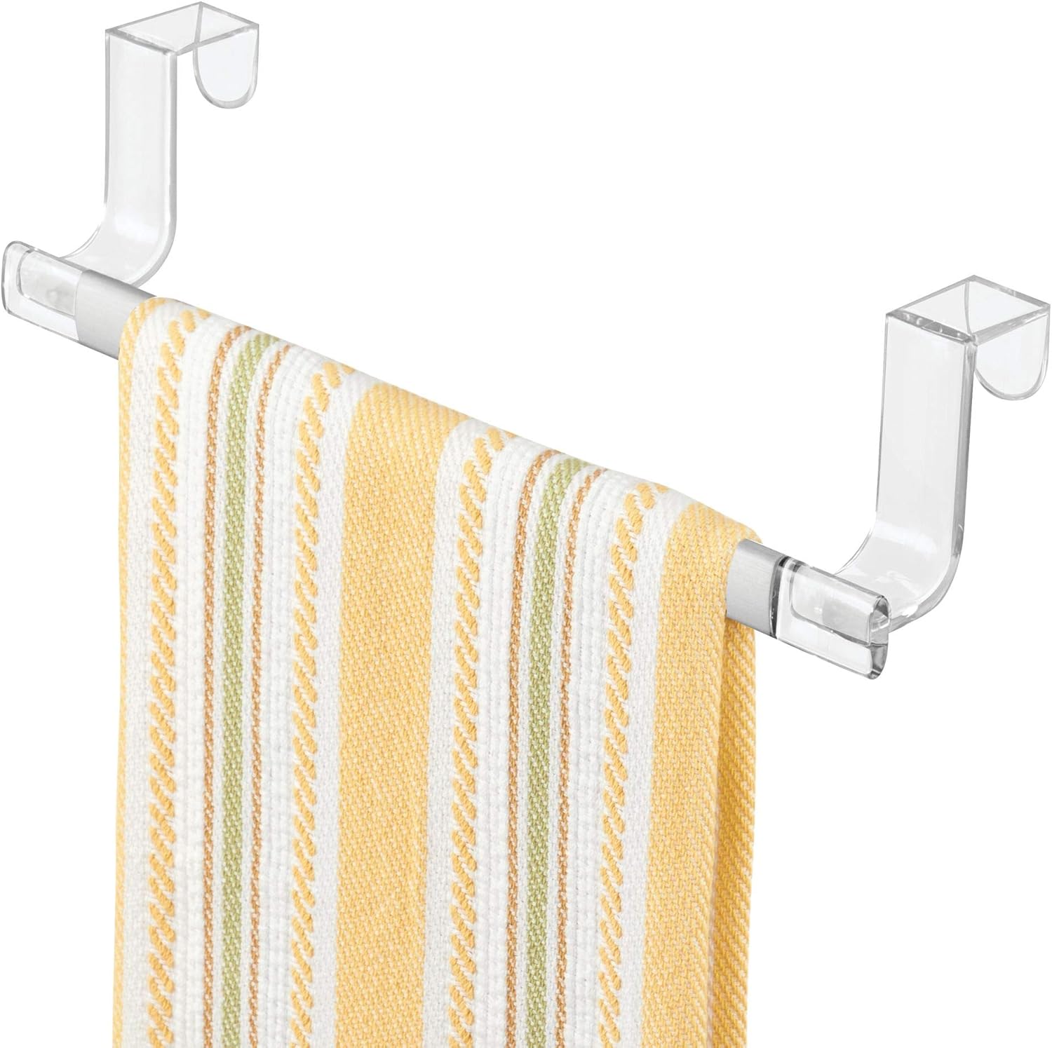 Idesign Metro Tur Handtuchhalter 23 2 X 5 9 X 6 4 Cm Durchsichtig Silber Aluminium Amazon De Kuche Haushalt