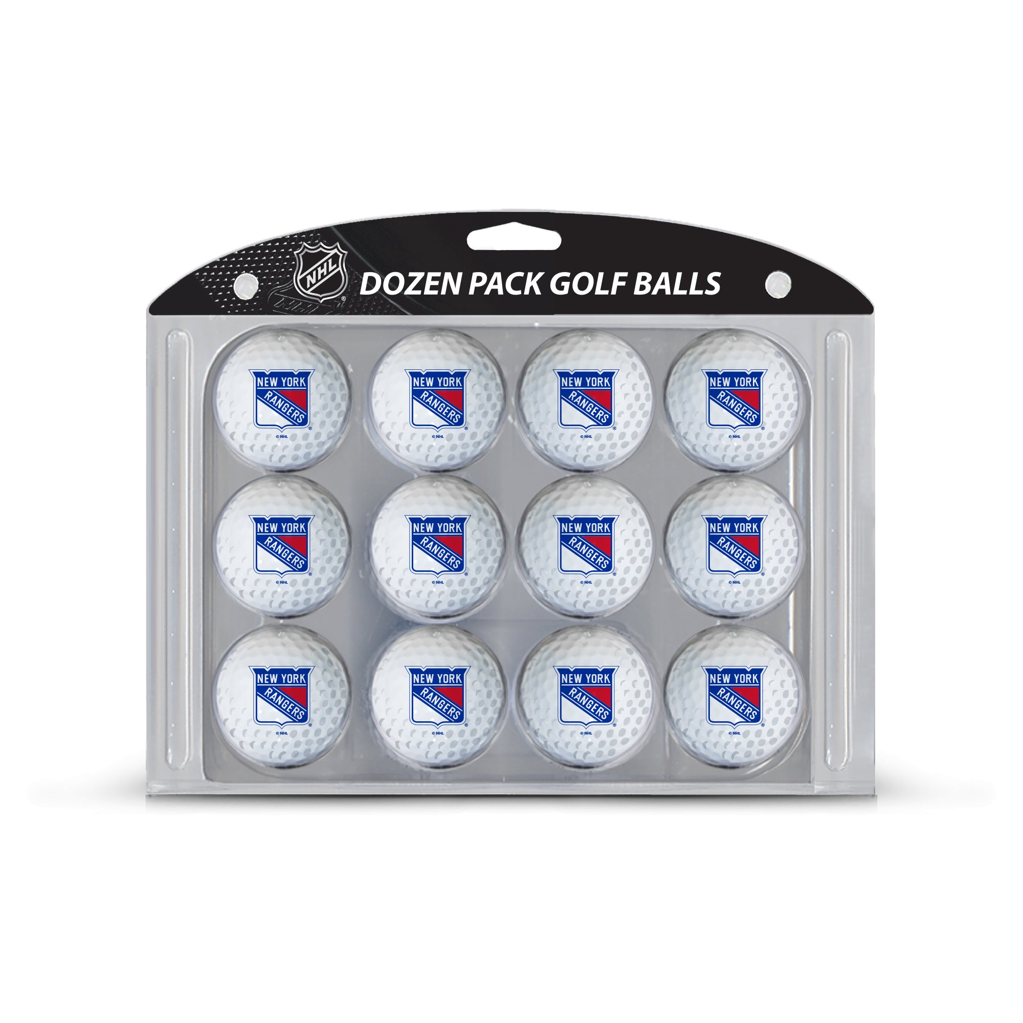 Team Golf NHL New York Rangers Golf Balls, 12 Pack Dozen Regulation Size Golf Balls, 12 Pack, Full Color Durable Team Imprint
