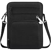 Dadanism 9-11 Inch Tablet Sleeve Bag with Shoulder Strap for iPad 10th Gen 10.9" Air 5/4, iPad (A16) 11", i-Pad 9/8/7th Gen 10.2", i-Pad Air/Pro 11", Galaxy Tab A9+ Plus 11", reMarkable 2 10.3",Black