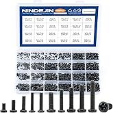 NINDEJIN 650 pcs Laptop Screws Kit, Replacement Computer Notebook Miniature Screws, M1.4 M1.7 M2 M2.5 M3 Laptop Motherboard R