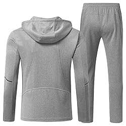 BGOWATU Men's Tracksuits Set Full Zip Jacket Hoodie