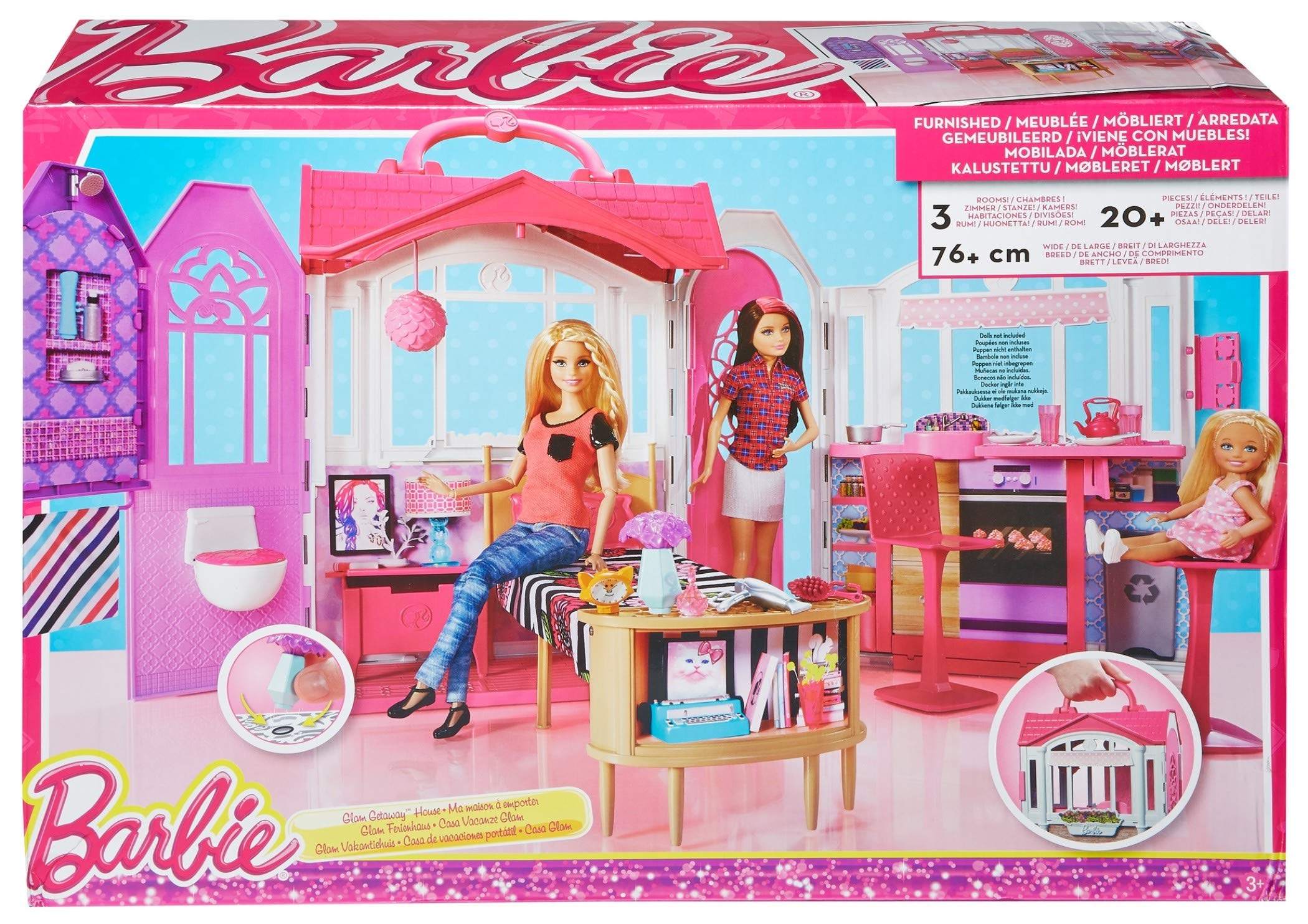Juegos De Puerta De Enlace De Casa De Ensueno De Barbie Glam Nina