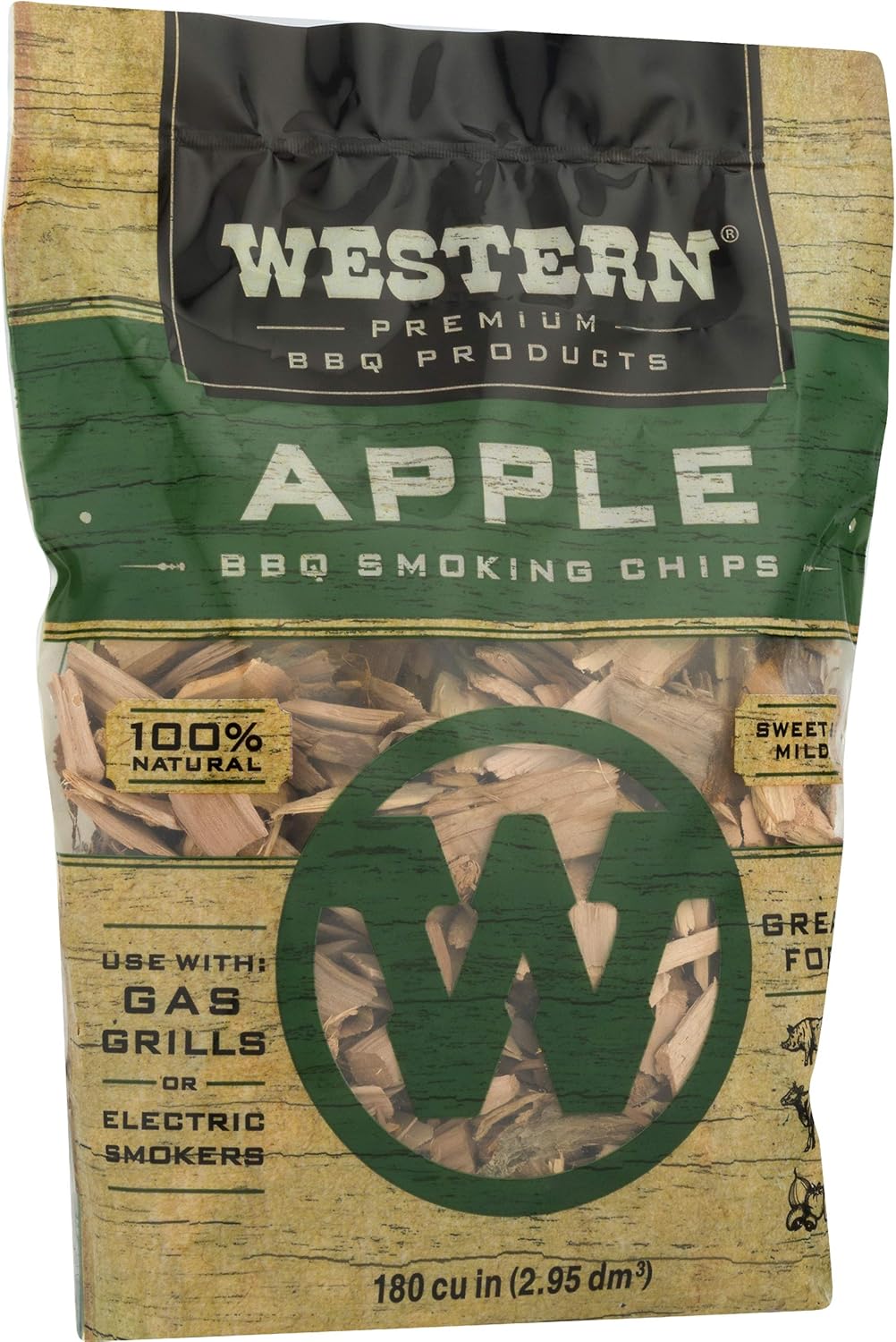 Western Premium BBQ Products BBQ Smoking Chips Variety Pack, 4 Pack : Garden & Outdoor