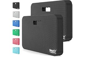NETANY 2 Pack Extra Thick Kneeling Pad for Gardening, Comfortable Knee Pad Cushion, Extra Large Foam Kneeler Mat for Gardening, Baby Bath, Workout, Exercise & Yoga, Mechanic, 17.8 x 11 x 1.5 in, Black