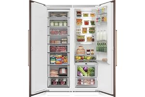 Ca'Lefort 44'' Panel Ready Refrigerator Bundle, Built-in Panel-Ready Fridge with Freezer Perfect for Kitchens 11Â°F-46Â°F Precise Freeze Control with Reversible Door (Panel Not Included)