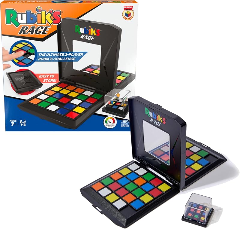 RUBIK'S - Rubiks Race Game: Jogo de tabuleiro clássico com sequências lógicas individuais para dois jogadores - 6066927 - Jogos de Tabuleiro para Crianças 8 anos + - Brinquedos Crianças 8 anos +