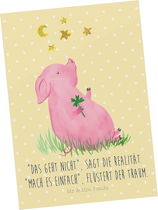 Amazon.de Mr. & Mrs. Panda Ansichtskarte, Geschenkkarte, Postkarte