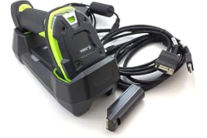 Zebra LI3678-SR Ultra-Rugged Cordless 1D Barcode Scanner/Linear Imager Kit, FIPS, Vibration Motor, Includes Cradle, RS232 Cab