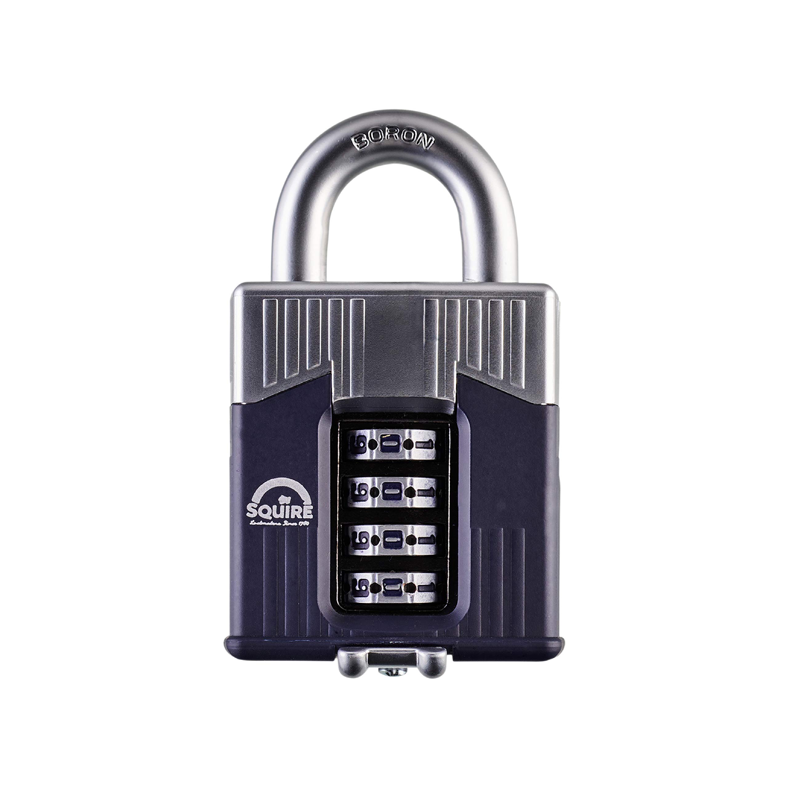 Henry Squire Warrior 4 Wheel Open Shackle Combination Padlock, 55 mm (Length)