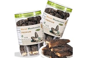 MillynLike Big & Trimmed dried morel mushrooms set (2 Pack - Total 4oz) | Premium Grade AAA bulk, 2+ Inches Large Caps | 100% Natural for cooking