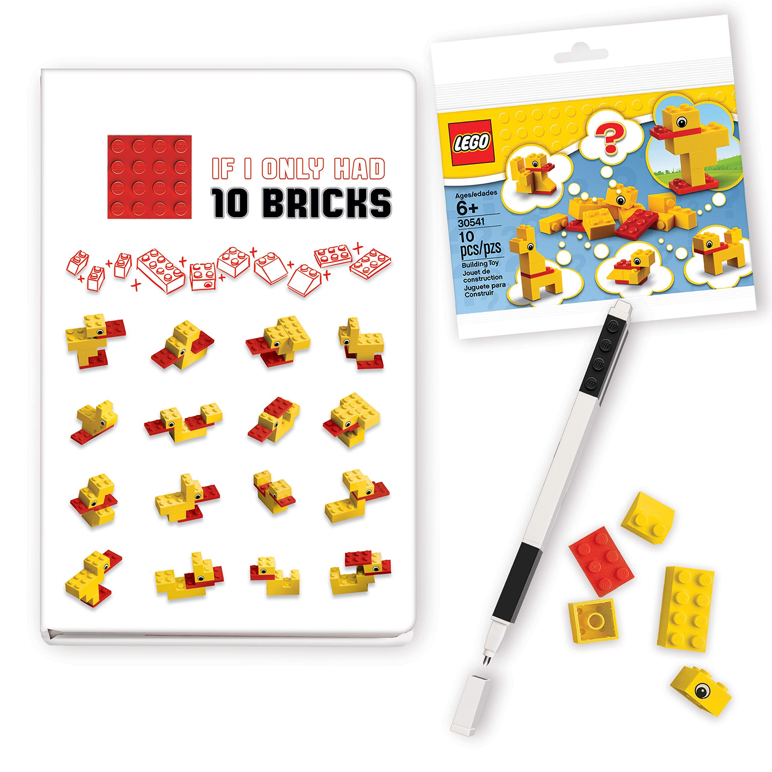 Santoki - Lego Duck Build Journal with Recruitment Set and Black Gel Pen