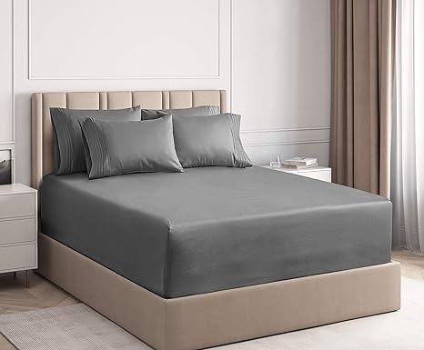 Amazon Com Extra Deep Pocket Sheets 6 Piece Sheet Set Queen Sheets Deep Pocket Extra Deep Pocket Queen Sheets Deep Fitted Sheet Set Extra Deep Pocket Queen Size Sheets