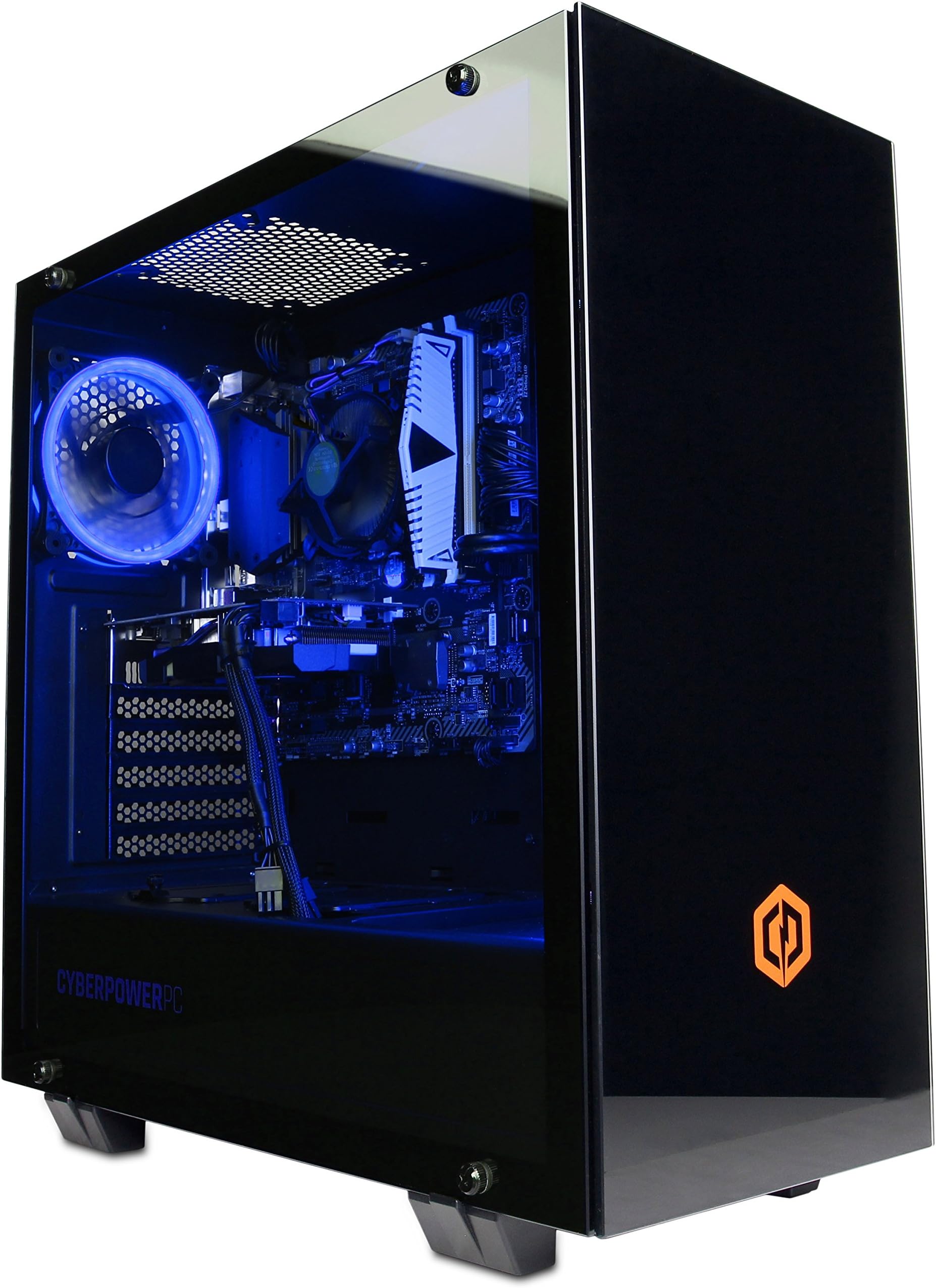 CyberpowerPC Contender 1050Ti Gaming PC - Intel Core i3-8100, Nvidia GeForce GTX 1050Ti 4GB, 8GB DDR4 RAM, 1TB HDD, Wifi, Windows 10, Onyxia Case