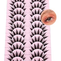 False Eyelashes 10 Pairs Manga Lashes Japanese