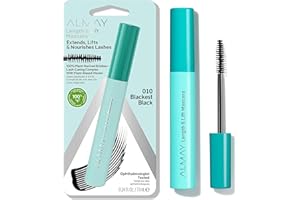 Almay Lengthening Mascara, Volume & Lift, Eye Makeup, Hypoallergenic and-Fragrance Free, 010 Blackest Black, 0.24 fl oz.
