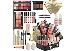 COLIUSA All in One Makeup Kit for Women Full Kit,Makeup Set for Women, Includes Eyeshadow Palette/Foundation/lip gloss/Eyeliner/Mascara/makeup Brush,Makeup Gift Set for Christmas & Birthday&Holiday&Everyday.