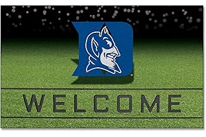 FANMATS 19967 Duke Blue Devils Crumb Rubber Outdoor Door Mat - 18in. x 30in.