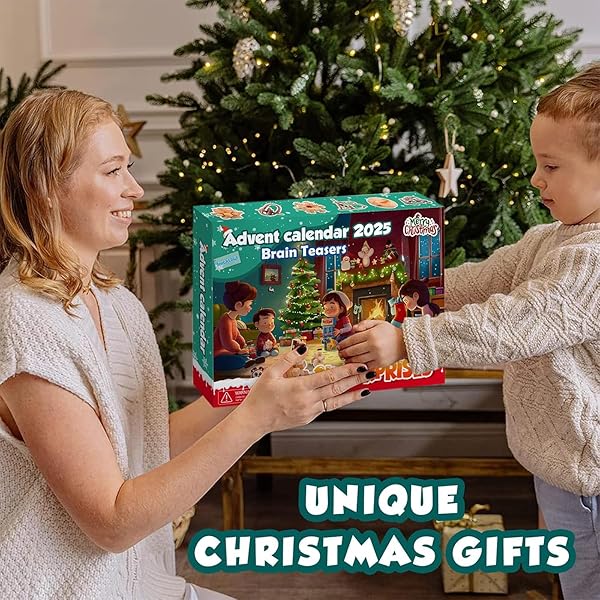 ADVENT CALENDAR 2025-24 DAYS OF BRAIN TEASER PUZZLES TOYS KIT – CHRISTMAS COUNTDOWN GIFTS FOR GIRLS BOYS ADULTS AND TEENAGERS