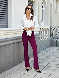 DLOODA Womens Bootcut Dress Pants Business Casual