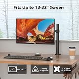 BONTEC Single Monitor Arm Desk Mount 13-32 Inch 10kg 75x75/100x100 view 2