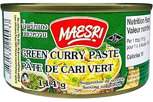 Maesri Thai Green Curry Paste - 4 Oz (Pack of 4)