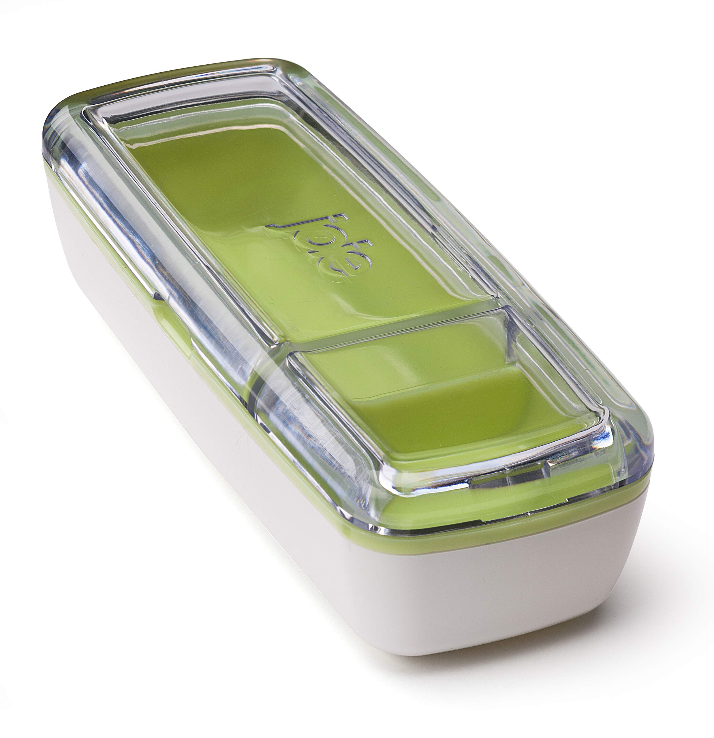 Photo 1 of Joie Snack On The Go Divided Container, Two Compartment Storage Box Keeps Foods Separate, Leakproof and Airtight, Ideal for Veggies and Dip or Cheese and Crackers, Colors May Vary