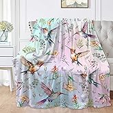 Hummingbird Gifts for Women & Girls - Soft Luxury Fleece Throw Blankets for Couch, Bed & Sofa - Small Kid (50x40inches)