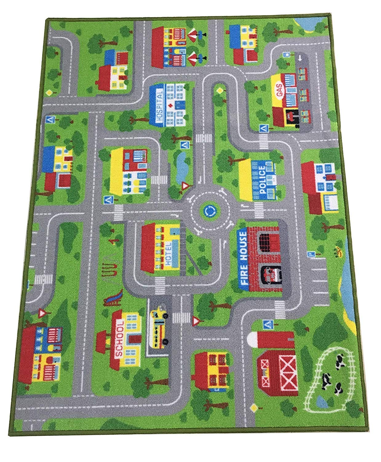 kids rug with roads