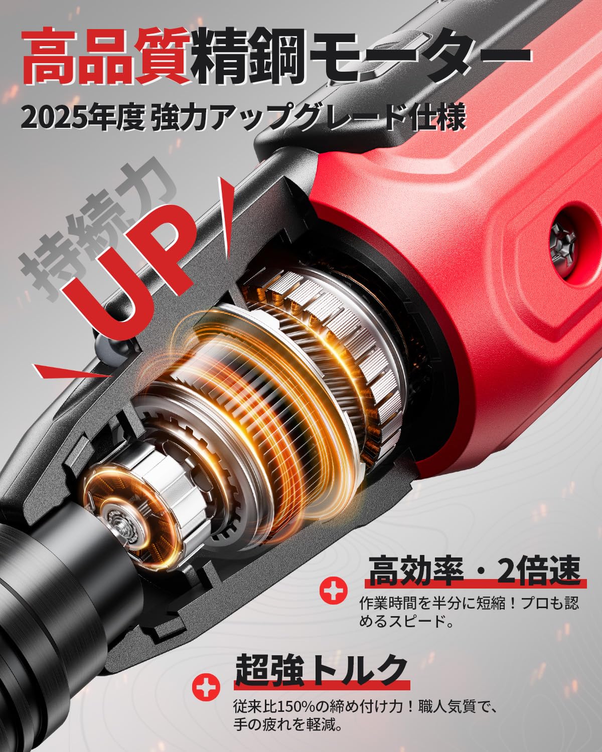 (2025 New Standard Model) Electric Screwdriver, Small and Lightweight, 5V, 1800 mAh, Maximum Torque 3N.m (Manual 10 N.m) Switching, Includes Brake Function, High Brightness LED Light & Bit Set