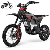 Tasaca V58 Electric Dirt Bike with 5500W Peak Motor, 52Mph | 3.5s (0-30Mph) | 5 Speed Modes | IP65 Waterproof | Carbon Steel Frame | Hydraulic Damping