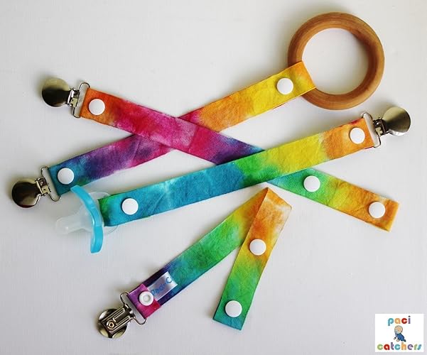 Bohemian Hippie Baby Registry. What to add to a baby registry. Bohemian baby gifts. Hippie baby gifts. Hippie baby products. Natural baby products. Amazon baby registry. Handmade Baby Amazon. Tie Dye Paci-Catchers - Tie Dye Pacifier Clip - Tie Dye Baby Gift - Hippie Baby