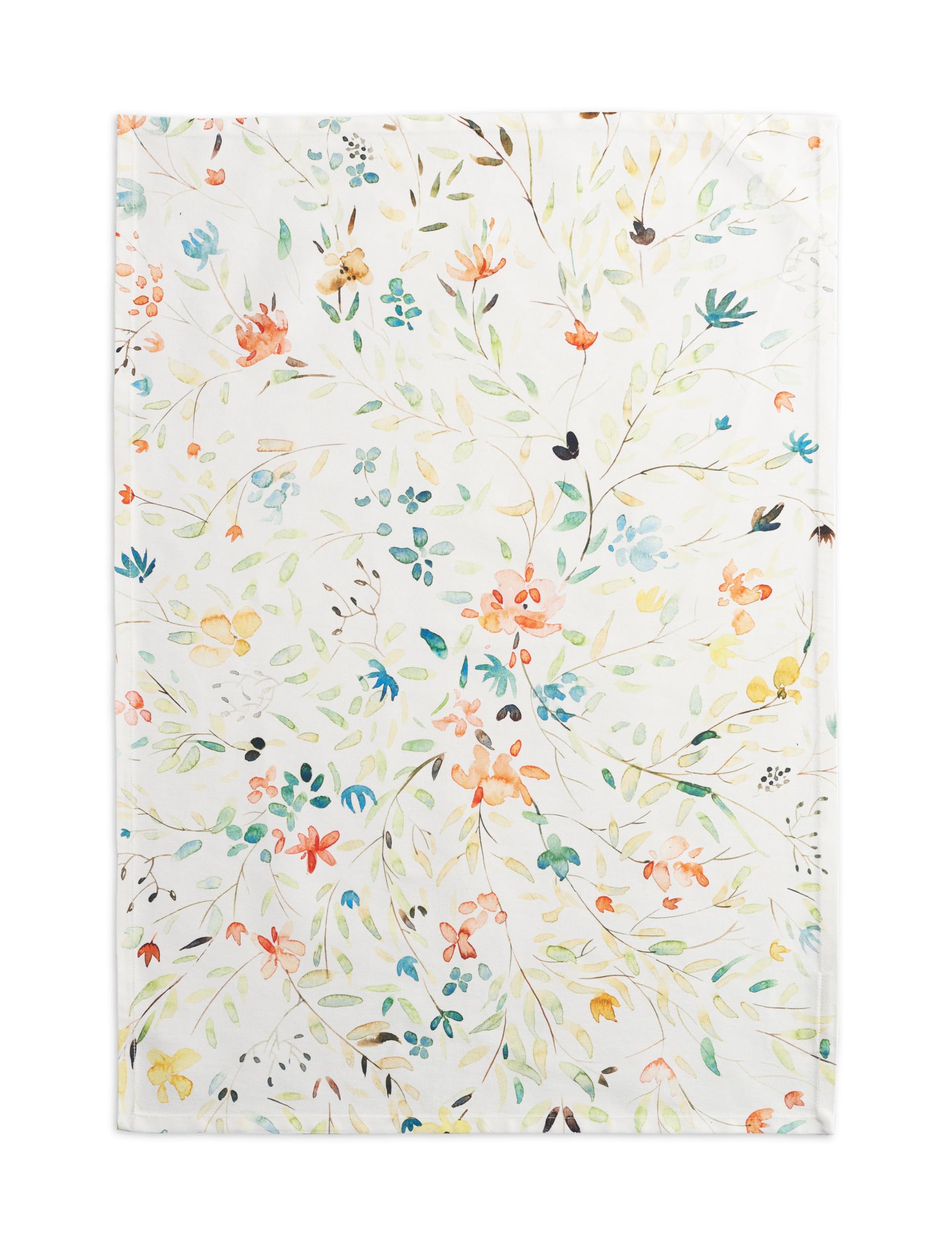 Maison d' Hermine Kitchen Towels Set of 2 100% Cotton 70 CM x 50 CM Reusable Cloth Tea Dish Towels Absorbent with Hanging Loop for Kitchen Dining (Colmar)