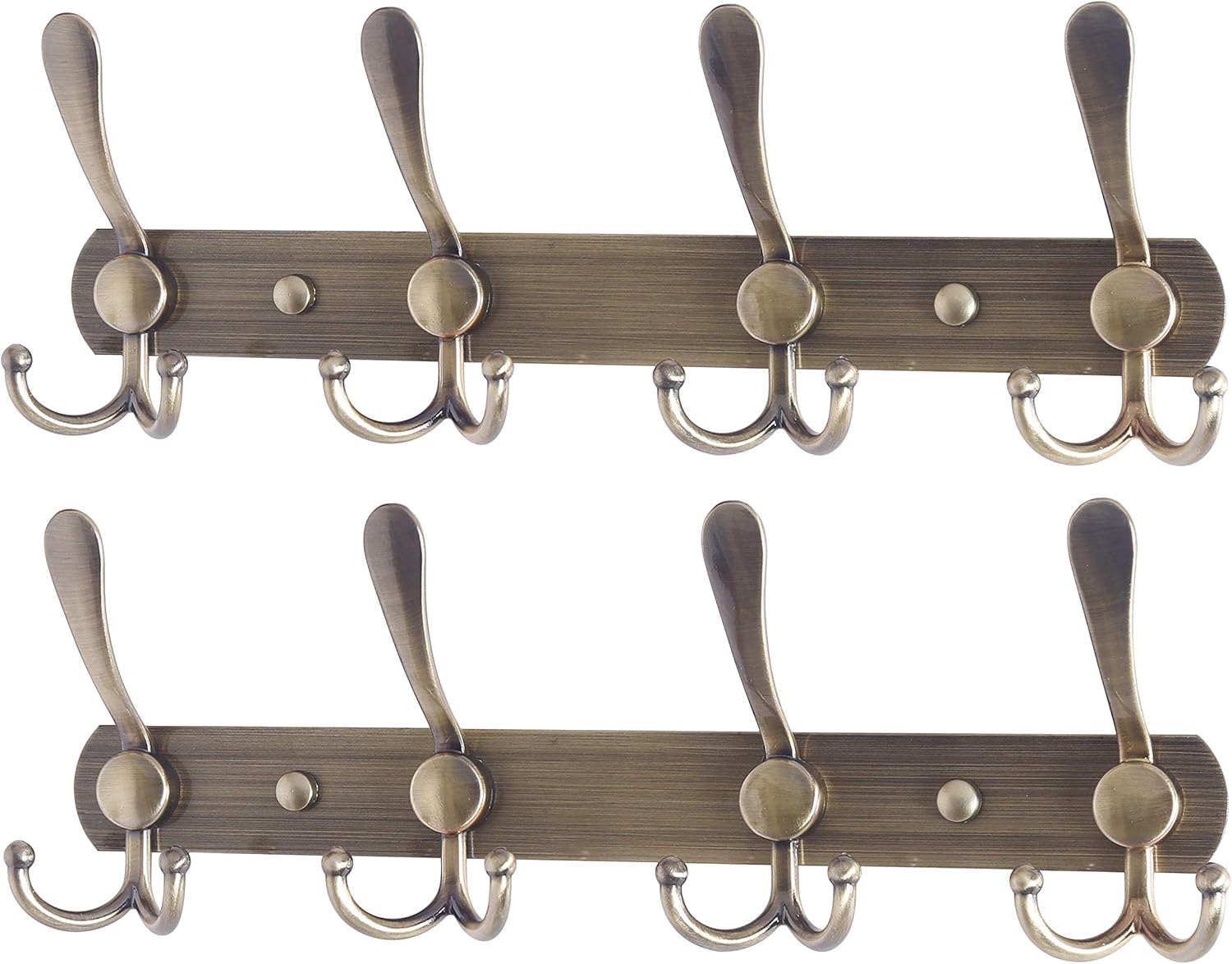 Best Tri Hook Wall Mounted Coat Rack Brown