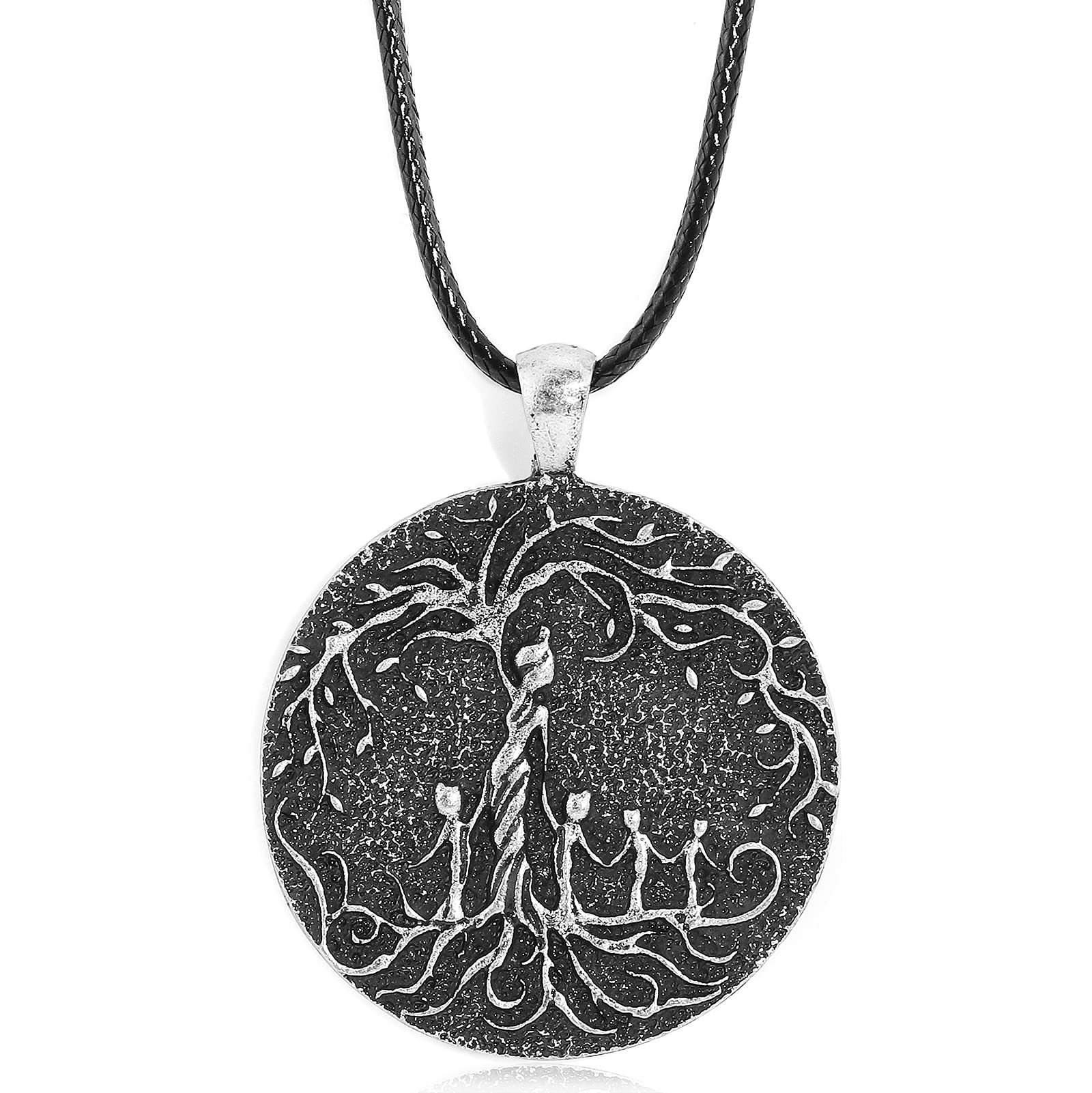 Gleamart Mom & 4 Children Necklace Tree of Life Pendant Mother's Day Present